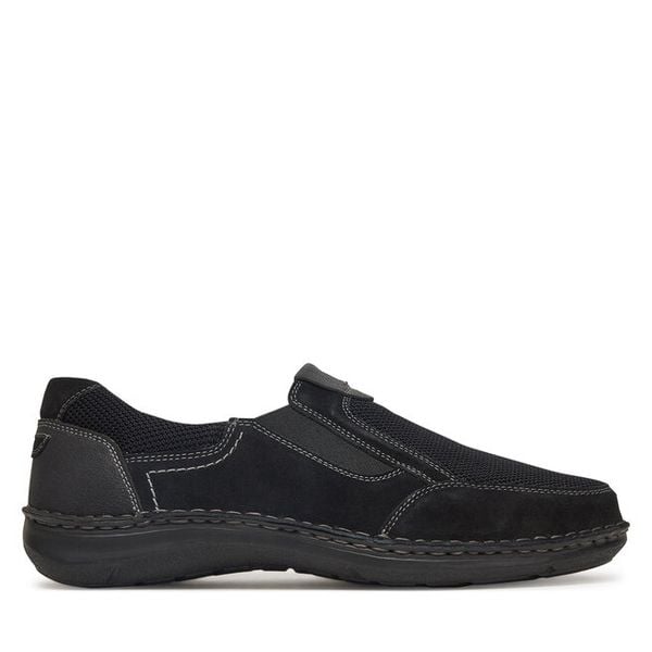 Półbuty Josef Seibel. Czarne półbuty na co dzień męskie Josef Seibel, bez zapięcia. Za 199.99 zł.