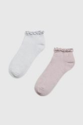 Skarpety 2-pack. Skarpety damskie MOODO, bez wzorów, z bawełny. Za 27.99 zł.