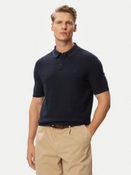 Beverly Hills Polo Club Polo P-SS26M-M7280NVY Granatowy Regular Fit. Niebieskie koszulki polo męskie Beverly Hills Polo Club, m, bez wzorów, z bawełny, bez ramiączek. Za 289.99 zł.