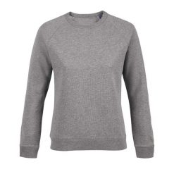 Bluza damska Sol's Nelson. Szare bluzy sportowe damskie SOL'S, s, bez wzorów, bez kaptura, do jazdy konnej. Za 193.00 zł.