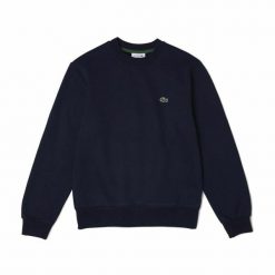 Bluza bez kaptura Męska Lacoste Ciemnoniebieski. Niebieskie bluzy męskie Lacoste, m, bez wzorów, z bawełny, bez kaptura, trekkingowe. Za 542.65 zł.