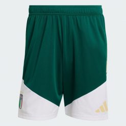 Spodenki treningowe Włochy 26 Tiro. Zielone krótkie spodenki sportowe męskie Adidas, bez wzorów, do piłki nożnej, climacool (adidas). Za 199.00 zł.