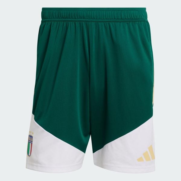 Spodenki treningowe Włochy 26 Tiro. Zielone krótkie spodenki sportowe męskie Adidas, xl, bez wzorów, z materiału, klasyczne. Za 199.00 zł.
