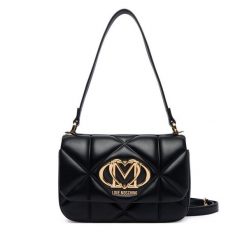 Torebka LOVE MOSCHINO. Czarne torebki do ręki damskie Love Moschino, bez wzorów, klasyczne, bez dodatków. Za 1,009.00 zł.