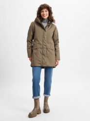 Didriksons Parka -CAJSA WNS PARKA 6 Kobiety Sztuczne włókno brązowy, 38. Brązowe parki damskie Didriksons, bez wzorów, z włókna, bez kaptura. Za 849.95 zł.