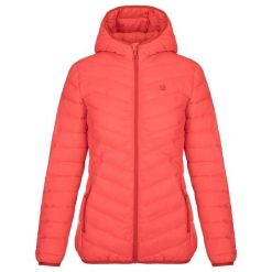 Kurtka damska LOAP Irmania - wodoodporna, fluo koralowy róż. Czerwone kurtki damskie LOOP, na zimę, bez wzorów, z puchu, bez kaptura. Za 277.99 zł.