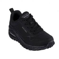 Buty do chodzenia damskie Skechers Uno Rugged. Czarne obuwie sportowe damskie Skechers, bez wzorów, z materiału, trekkingowe. Za 482.00 zł.