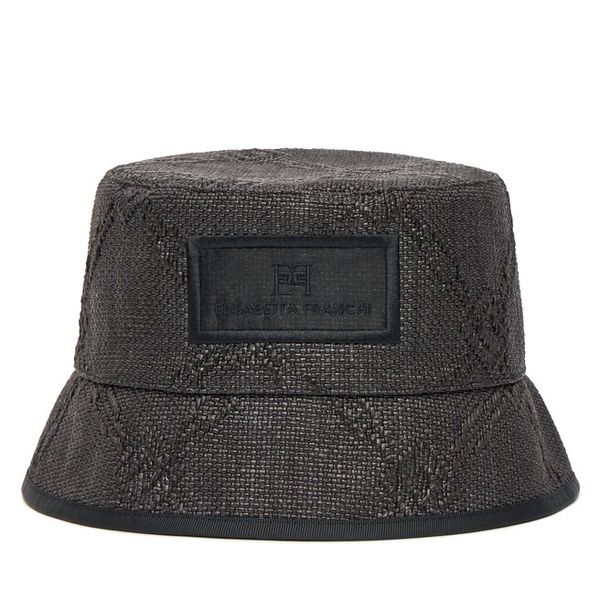 Kapelusz Elisabetta Franchi. Czarne czapki i kapelusze damskie Elisabetta Franchi, bez wzorów. Za 599.99 zł.