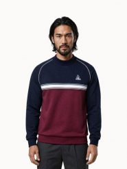 Bluza Le Coq Sportif Tri. Niebieskie bluzy sportowe męskie le coq sportif, l, bez wzorów, z materiału, bez kaptura, na fitness i siłownię. Za 458.00 zł.