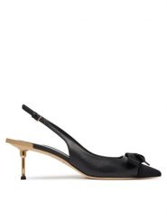 Elisabetta Franchi Czółenka SA-05L-51E2 Czarny. Czarne czółenka damskie Elisabetta Franchi, bez wzorów, ze skóry, bez obcasa, bez zapięcia. Za 2,159.00 zł.