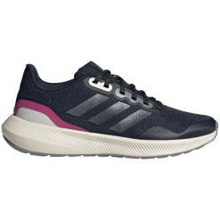 Buty do biegania adidas Runfalcon 3 Tr HP7567 czarne. Czarne obuwie sportowe damskie bez wzorów, z gumy, do biegania. Za 362.20 zł.
