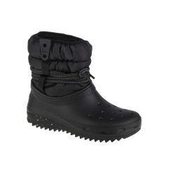 Śniegowce Dla Dorosłych Crocs Classic Neo Puff Luxe Boot W. Czarne śniegowce i trapery damskie Crocs, z materiału. Za 269.99 zł.