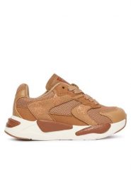 Guess Sneakersy K5BZ49 L0870 Brązowy. Brązowe buty sportowe dziewczęce Guess, z aplikacjami, ze skóry, bez zapięcia. Za 169.99 zł.