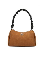 DKNY Torebka Remy R533ME54 Brązowy. Brązowe torebki do ręki damskie DKNY, bez wzorów, z nubiku, bez dodatków. Za 609.99 zł.