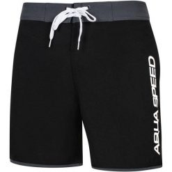 Spodenki kąpielowe męskie Aqua Speed Evan. Czarne kąpielówki męskie Aqua-Speed, m, bez wzorów. Za 79.99 zł.