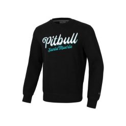 Bluza męska Pitbull Santa Muerte. Czarne bluzy męskie PITBULL, m, bez wzorów, bez kaptura, na fitness i siłownię. W wyprzedaży za 209.00 zł.
