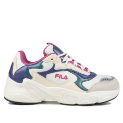 Buty sneakersy sportowe damskie Fila COLLENE CB WMN. Białe obuwie sportowe damskie Fila, bez wzorów. Za 209.00 zł.