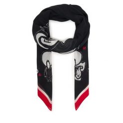 Szal KARL LAGERFELD. Czarne szaliki i chusty damskie KARL LAGERFELD, bez wzorów. Za 429.99 zł.