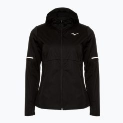 Kurtka do biegania damska Mizuno Thermal Charge BT. Czarne kurtki damskie Mizuno, bez wzorów, bez kaptura. Za 339.99 zł.