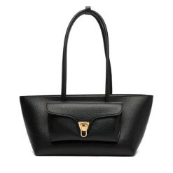 Torebka Coccinelle. Czarne torebki do ręki damskie Coccinelle, bez wzorów, klasyczne, bez dodatków. Za 1,579.00 zł.