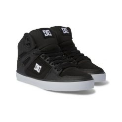 Buty dla Mężczyzn PURE HIGH-TOP Czarny. Szare buty sportowe męskie DC Shoes, z gumy, za kostkę, bez zapięcia. Za 389.99 zł.