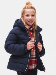 Mayoral Kurtka przejściowa 416 Granatowy Regular Fit. Niebieskie kurtki i płaszcze dla dziewczynek Mayoral, bez wzorów, z syntetyku, bez kaptura. Za 249.99 zł.
