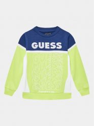 Guess Bluza N3BQ02 KAX73 Żółty Regular Fit. Żółte bluzy dla chłopców Guess, z aplikacjami, z bawełny, bez ramiączek, bez kaptura. Za 99.99 zł.