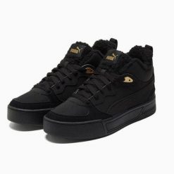 Buty Sportowe Damskie Puma Skye Dmi Teddy Ws. Czarne obuwie sportowe damskie Puma, bez wzorów, trekkingowe. Za 246.40 zł.