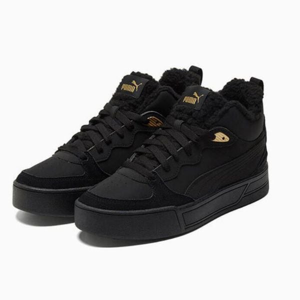 Buty Sportowe Damskie Puma Skye Dmi Teddy Ws. Czarne obuwie sportowe damskie Puma, bez wzorów, z materiału, na fitness i siłownię. Za 246.40 zł.