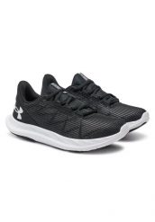 Buty do biegania damskie Under Armour Ua Charged Speed Swift. Czarne obuwie sportowe damskie Under Armour, bez wzorów, z materiału, do biegania. Za 261.99 zł.