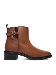 MEXX Botki CEO-MX/044C-WI44 Brązowy. Brązowe botki damskie Mexx, ze skóry, bez obcasa, na słupku, bez zapięcia. Za 379.99 zł.