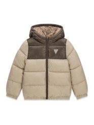 Guess Kurtka zimowa N6YL01 W2656 Beżowy Regular Fit. Brązowe kurtki i płaszcze dla chłopców Guess, na zimę, z aplikacjami, z syntetyku, bez kaptura. Za 344.99 zł.