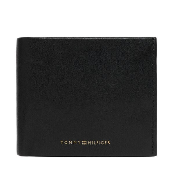 Portfel Tommy Hilfiger. Czarne portfele męskie Tommy Hilfiger, bez wzorów. Za 349.99 zł.