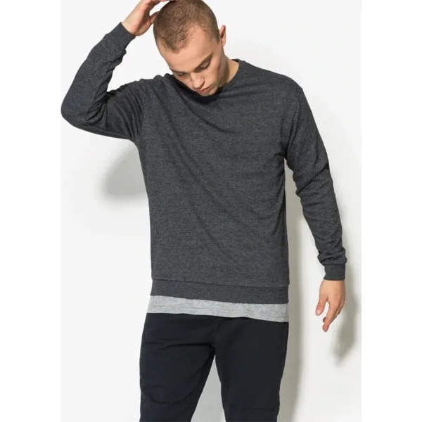 Confront Bluza Tom , szary, rozmiar L. Szare bluzy męskie Confront, l, bez wzorów, z bawełny, bez kaptura. W wyprzedaży za 49.99 zł.