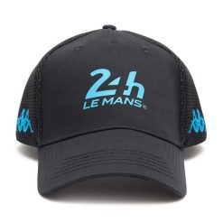 Czapka z daszkiem Kappa Esemy 24H Le Mans. Czarne czapki i kapelusze męskie Kappa, bez wzorów, sportowe. Za 235.00 zł.