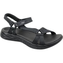 Sandały damskie, Skechers On The Go 600. Czarne obuwie sportowe damskie Skechers, trekkingowe. Za 229.99 zł.