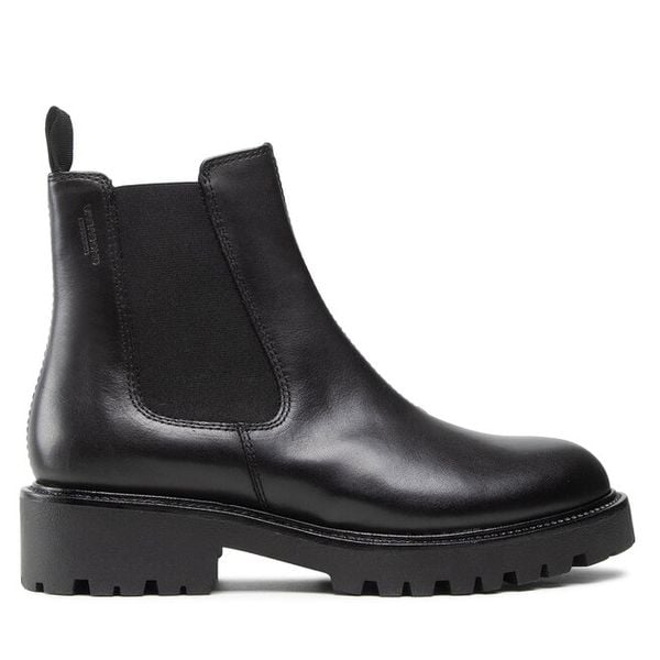 Sztyblety Vagabond Shoemakers. Czarne botki damskie Vagabond Shoemakers, bez obcasa, na płaskiej podeszwie, bez zapięcia. Za 449.99 zł.