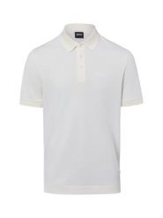BOSS koszulka polo Mężczyźni Bawełna (100%) biały, XL. Białe koszulki polo męskie Boss, m, bez wzorów, z bawełny, eleganckie, bez ramiączek. Za 599.95 zł.