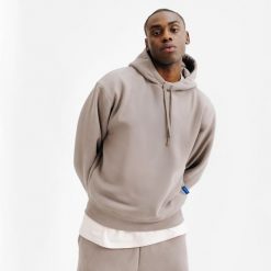 Bluza z kapturem męska Elementals. Brązowe bluzy męskie Decathlon, m, bez wzorów, z bawełny, z kapturem. W wyprzedaży za 139.99 zł.