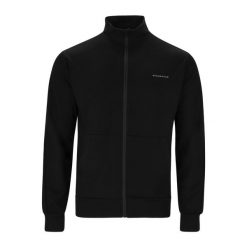 Bluza zapinana na zamek błyskawiczny Endurance Loweer. Czarne bluzy sportowe męskie Endurance, m, bez wzorów, z dresówki, bez kaptura, na fitness i siłownię. Za 279.50 zł.