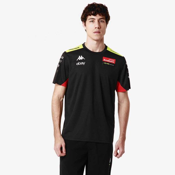 Koszulka Kappa Amirymone VR46. Czarne buty sportowe męskie Kappa, bez zapięcia, rowerowe. Za 262.00 zł.