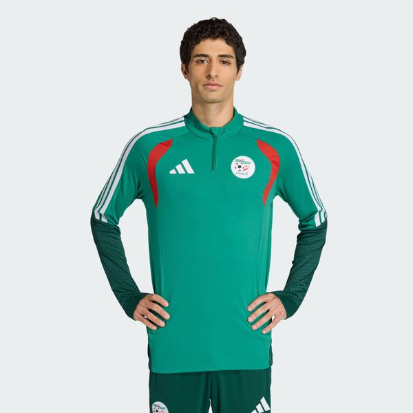 Koszulka treningowa Algeria 26. Zielone koszulki sportowe męskie Adidas, xl, bez wzorów, z dresówki, bez kołnierzyka, bez ramiączek, do piłki nożnej. Za 329.00 zł.