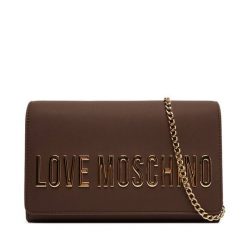 Torebka LOVE MOSCHINO. Brązowe torebki do ręki damskie Love Moschino, bez wzorów, wizytowe, bez dodatków. Za 519.99 zł.