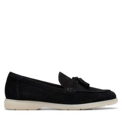 Mokasyny Clarks. Czarne mokasyny damskie Clarks. Za 269.99 zł.