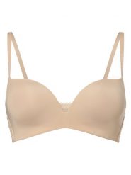 Tommy Hilfiger biustonosz Kobiety Sztuczne włókno beżowy, 85C. Brązowe biustonosze Tommy Hilfiger, bez wzorów, z włókna. Za 179.95 zł.