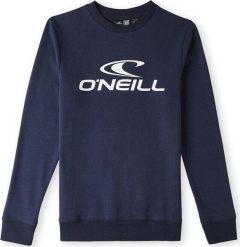 Bluza sportowa dziecięca O'neill Logo Crew. Niebieskie bluzy dla dziewczynek O'Neill, bez wzorów, z bawełny, bez ramiączek, bez kaptura. Za 173.50 zł.