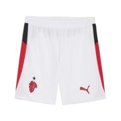Męskie szorty AC Milan 25/26 PUMA White For All Time Red. Białe krótkie spodenki sportowe męskie Puma, m, bez wzorów, do piłki nożnej. Za 199.00 zł.