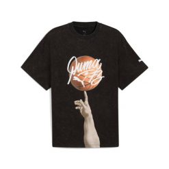 Koszulka sportowa męska Puma Dylan Exhibit. Czarne koszulki sportowe męskie Puma, l, bez wzorów, z bawełny, bez kołnierzyka, bez ramiączek, do koszykówki. Za 188.30 zł.
