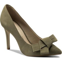 Szpilki BRONX - 75094-B BX 1245 Summer Khaki 2206. Zielone półbuty damskie Bronx, z aplikacjami, z nubiku, eleganckie, bez obcasa, na obcasie, bez zapięcia. W wyprzedaży za 289.00 zł.