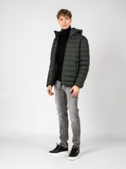 Parka turystyczna męska Levico. Zielone parki męskie Geox, m, bez wzorów, z poliesteru, z kapturem. Za 754.00 zł.